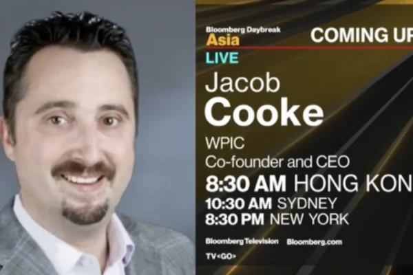 Jacob Cooke on on Bloomberg television